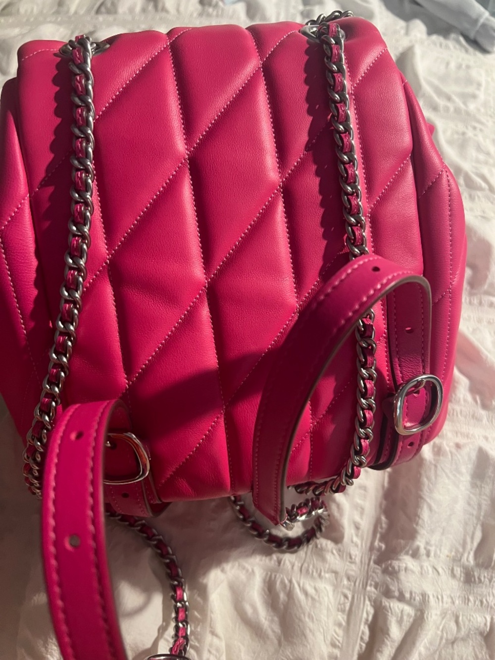 Pink Coach leather backpack - Picture 5 of 5